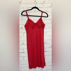 Vintage Vassarette Vintage Silky Lace Trim Slip Size Small
